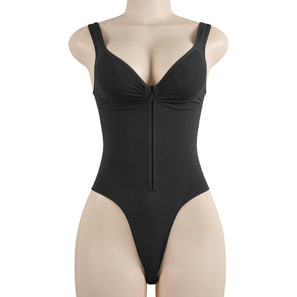 New Kardashian Sk Style Lingerie Camisole with Zipper, Seamless Backless Design, Three-Dimensional Hip-Lifting Shapewear Bodysuit