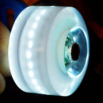 Double-row roller skates luminous wheel four-wheel skates skateboard universal transparent flash wheel skating rink roller skate wheel
