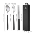 Black and silver three-piece set [black box]