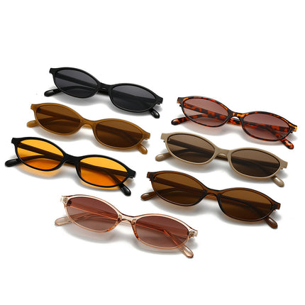 Kufang new retro oval frame small frame sunglasses cross-border tide sunshade glasses fashion travel sunglasses