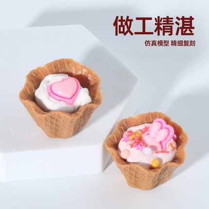 Large size simulation torus model simulation cream gum ice cream cake holder accessories DIY cream cake material