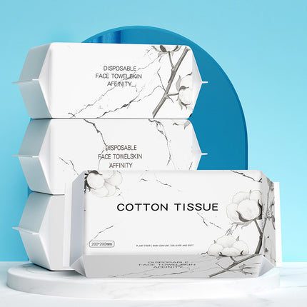 Disposable Face Towels, Pure Cotton, Soft Cotton Towels, Pull-Out Face Wipes, Cleansing Towels, Cross-Border English Manufacturer Customization