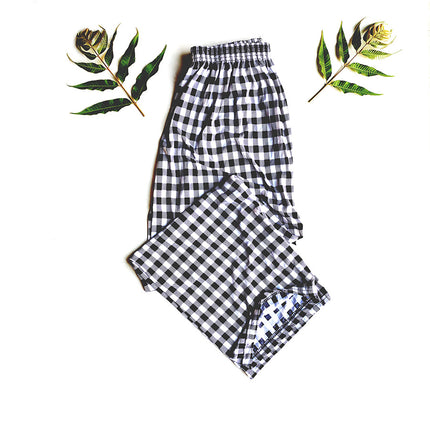 Cross-border Fashion Ink Butterfly National Style Casual Pants Women's New Chinese Style Loose Wide Leg Loose Summer New Ankle-length Pants