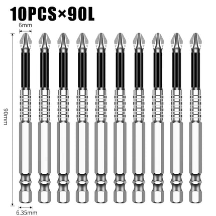 K5 Anti-Slip Bit S2 Magnetic 5A Black Anti-Slip Cross Bit Hand Electric Drill Electric Screwdriver High Hardness
