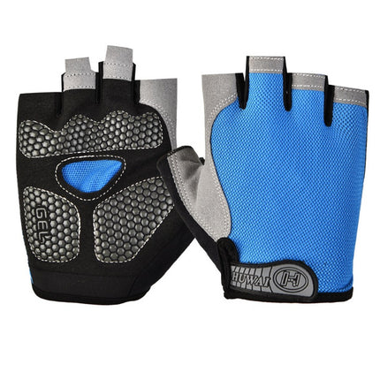 Cross-border Thin Half-finger Gloves Men's and Women's Riding Non-slip Quick-drying Sports Fitness Breathable Bicycle Gloves A01W