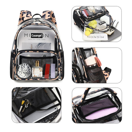 2026 New Transparent Backpack for Women, Amazon Jelly Backpack, Eco-Friendly Tpu Student School Bag, Fashionable and Versatile