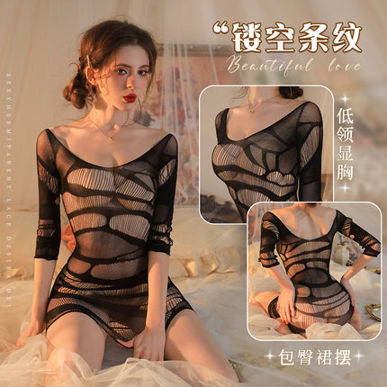 Sexy Lingerie, Sexy Temptation Uniform Suit, Passionate No-Take-Off Dress, Bed Shame Qqny Large-Scale Clothes