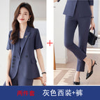 Two-piece gray suit pants / S