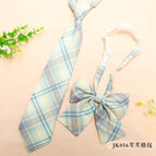 Jk056 shengsheng plaid [tie + collar flower]