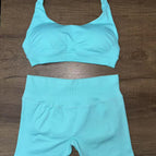 Mint green bra and shorts set / Xs (european size is too large)
