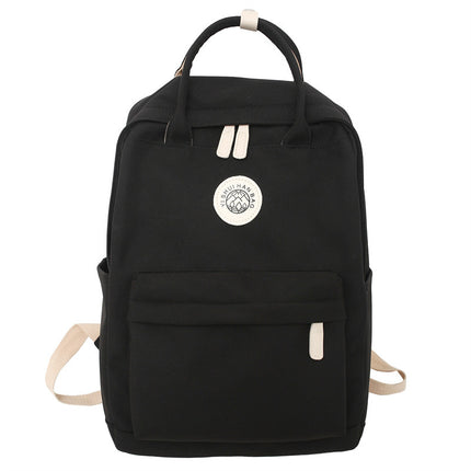 Student Schoolbag Large Capacity Fresh Sweet Backpack Western Style High Textile Commuter All-match Casual Business Computer Bag