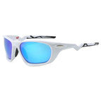 White frame revo ice blue