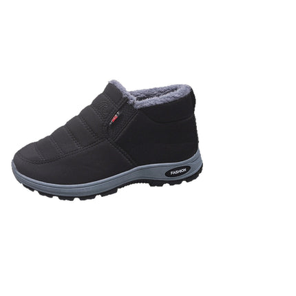 New Cotton Shoes for Couples, Men and Women, Old Beijing Plus Velvet Warm Short Boots, Casual Cotton Boots, Cross-Border Snow Boots for Women