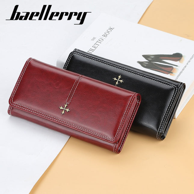 Wallet Women's Long Korean Style Fashion Glossy Multi-Card Slot Large-Capacity Card Holder Multi-Functional High-End Clutch Bag