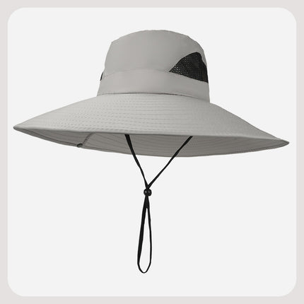 Summer Popular Fisherman Hat Solar Double Fan Rechargeable Hat Cross-Border Wholesale Sunshade and Sun Protection Essential for Fishing