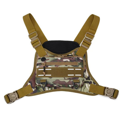 Outdoor Tactical Chest Bag Men's Multifunctional Training Running Gym Bag Functional Vest Bag Military Fan Tactical Vest Bag