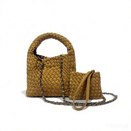 Neoprene Woven Chain Crossbody Bag / Sac Tressé Néoprène Chaîne