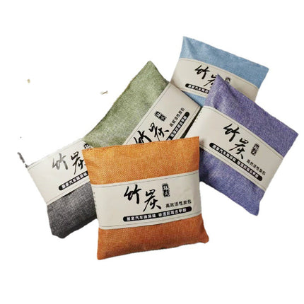 500g new car formaldehyde absorption in addition to odor activated carbon bamboo charcoal bag car carbon bag in addition to formaldehyde bamboo charcoal bag manufacturers wholesale