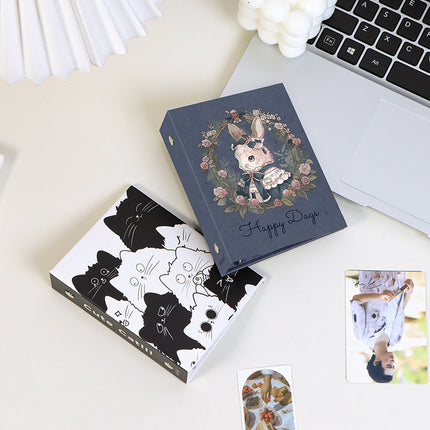 To build the future M5 card book hard case portable loose-leaf storage book cardboard cute girl heart binder case