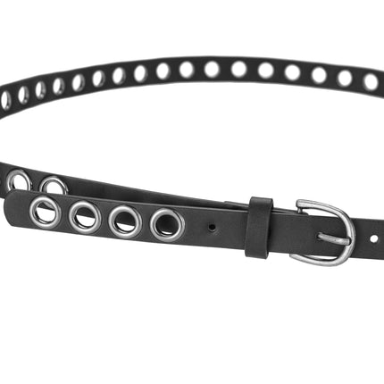 Women's Belt Retro Air-eye Double-loop Pin Buckle Women's Belt Korean Fashionable Casual Belt in stock Wholesale