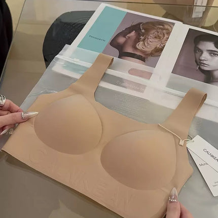 Special Liquid Foundation Invisible Traceless Underwear Women's Rimless Small Chest Gathering Anti-Light Artifact Comfortable Beautiful Back Bra