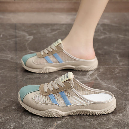 K1512 Baotou Slippers 2025 Spring and Summer Mesh Breathable Casual Shoes Wear-Resistant Breathable Shoes Student Sneakers