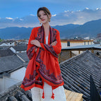 Red lace / 180*95cm