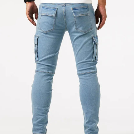 Foreign Trade Men's Workwear Casual Pants AliExpress Amazon Men's Denim Workwear Pants Men's Multi-Bag Pants Labor Protection Pants