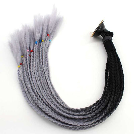 Helmet dirty braid men's and women's helmet decoration ponytail helmet small braid wig motorcycle motorcycle cool personality