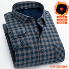 Bn9055-863winterfleece-linedheattechshirtmen's shirt / 39