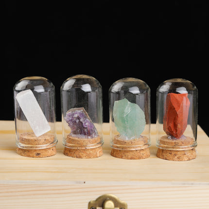 Natural Crystal Ore Specimen Ornaments Crystal Raw Stone Agate Rock Children's Science Teaching Mineral Crystal Wholesale