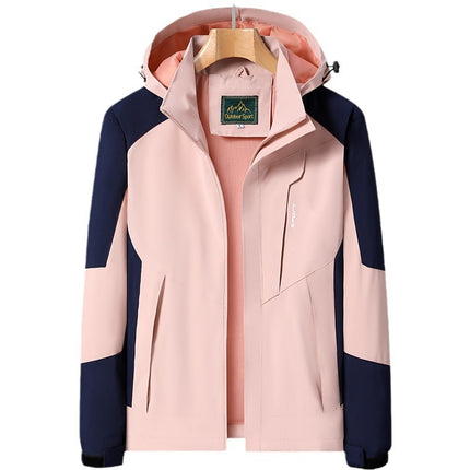 Factory Direct couple outdoor leisure jacket jacket Men's Outdoor color matching waterproof windproof jacket jacket New