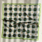 03 # -green grid / 53cm*53cm