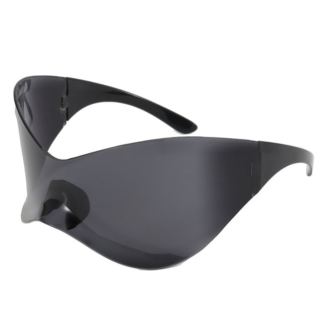 Europe and the United States cross-border new fashion ball shape mirror personality wear fruit color mask fashionable sunglasses 8032