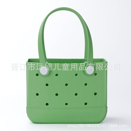 [9.9 Yuan] [Random] [Slightly Defective] Eva Beach Bag Hole Bag Satchel Handbag Waterproof Travel Sand