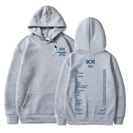 Sza Good Days Pattern Trendy Fashion Hoodie Sos New Music Al