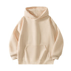 Milky apricot color [no pilling or fading] | Hooded sweatshirt] / S [recommendation 45-55kg ]