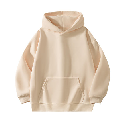 Light Gray 500g Heavyweight Round Neck Pullover Sweatshirt for Men and Women Japanese Style Style Loose Casual Versatile Long-Sleeved Top Autumn and Winter