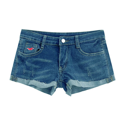 Hot~ Denim Shorts for Women 2024 Summer Hot Girl American Retro Hip-Covering Low-Waist Hot Slimming Look Super Shorts