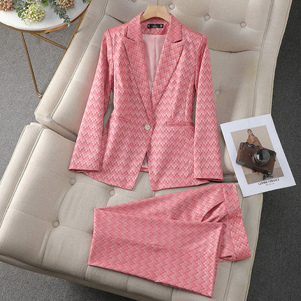 New Orange Professional Small Suit Jacket High-grade Suit suit Suit Spring and Autumn Short Skirt Small Hugh