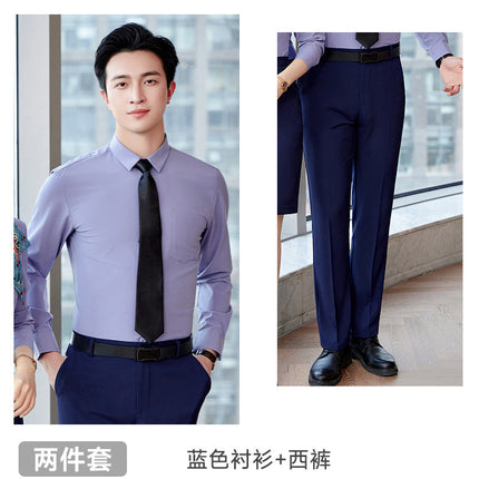White Shirt Women's Business Wear New Jewelry Shop Beauty Salon Stewardess Uniform Work Clothes Non-ironing White Shirt