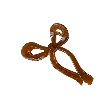 Acrylic Bow Hair Grab 2023 New Clip Headwear Hairpin Back Hair Shark Clip Hair Grab Clip