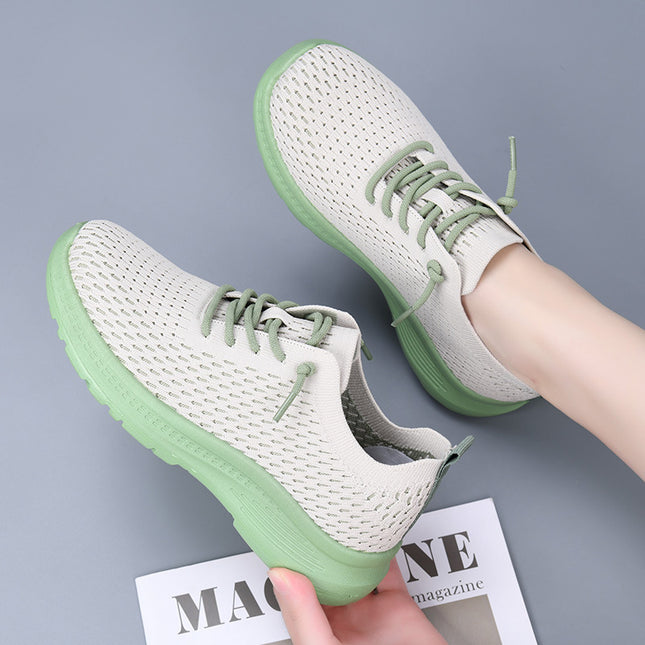 Women's Shoes, Fashionable Casual Shoes, Breathable Single Shoes, Shallow Shoes, Lightweight, Comfortable and Versatile Mesh Shoes