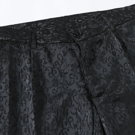 Men's Jacquard Casual Suit suit New Business Two-piece Suit MC Host Evening Dress