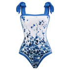 Blue leaves conjoined / One size fits all