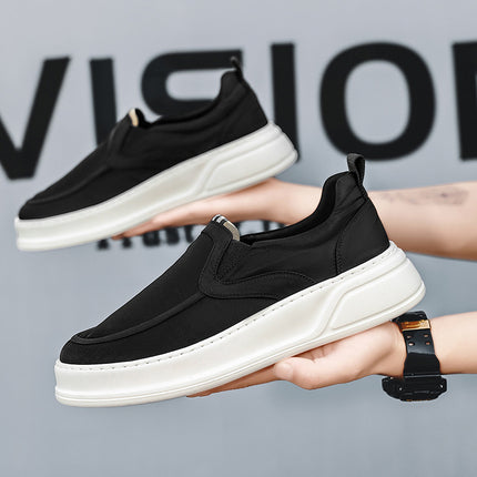 Men's Shoes 2025 Spring and Summer New Versatile Soft Sole Comfortable Trendy Breathable Slip-On Lazy Casual Cloth Shoes Men's Shoes
