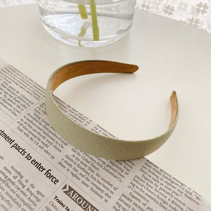 Internet Red Square Explosions Contrast Braid Head Band Wide Edge Non-Slip High-Level Hair Band 2023 New Style Hair Card for Women