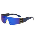 Blue frame dazzling blue