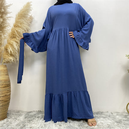 Cross-Border Exclusive Supply of New Fashion Women's Solid Color Patchwork Dress 6530