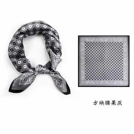 53*53cm Spring and Summer Sun Protection Neck Scarf Women's Easiest for Match Hangzhou Silk Small Square Scarf